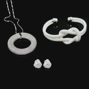 3pc 925 Silver Necklace, Bracelet, Earring…